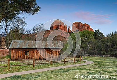 Catherdal Rock in Sedona Arizona Stock Photo