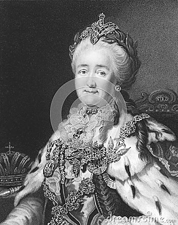 Catherine II of Russia Editorial Stock Photo