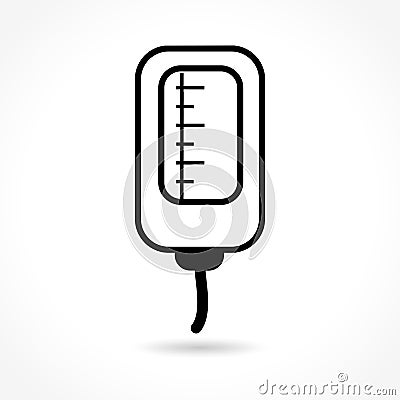 Catheter icon on white background Vector Illustration