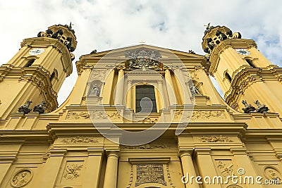 Catholic basilica built in High Baroque style Stock Photo