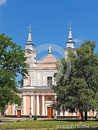 Catholic cathedral church of St. Sofia. Zhytomyr, Ukraine Editorial Stock Photo