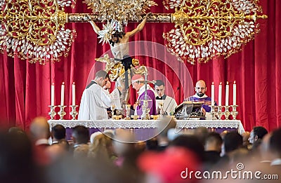 Funeral held for the victims of the Morandi bridge, Genoa Editorial Stock Photo