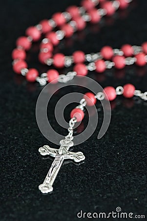 Catholic Christian Rosary Stock Photo