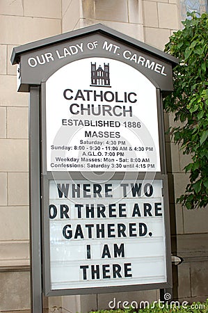 Catholic Church Editorial Stock Photo