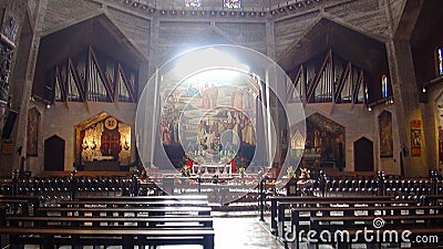 The Catholic Church, the Basilica of Annunciation in Nazareth, Israel Editorial Stock Photo