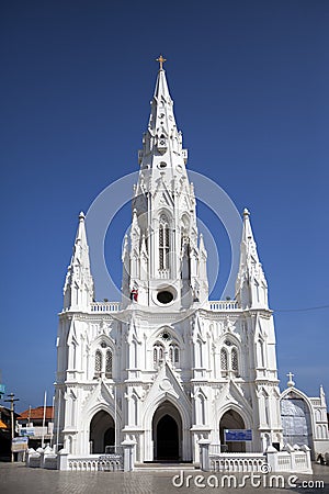 Catholic Church Church of Our Lady Ransom in Kanyakumari,Tamil Nadu, India Stock Photo