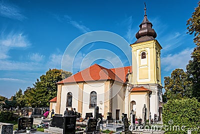 Church in Dolne Krskany Editorial Stock Photo