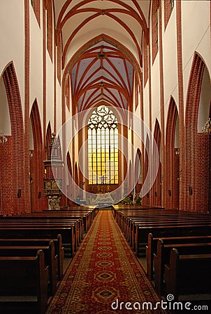 Catholic church interior Editorial Stock Photo