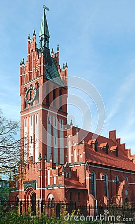 Catholic church in Kaliningrad Stock Photo