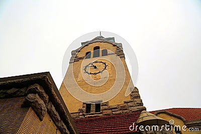 The Catholic Church in Qingdao, where people of many faiths live Stock Photo