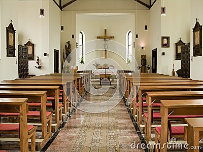 Catholic church in Sighisoara Editorial Stock Photo