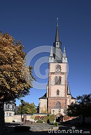 Catholic church of St. Valentinus in Kiedrich Stock Photo