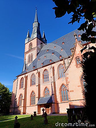 Catholic church of St. Valentinus in Kiedrich Stock Photo