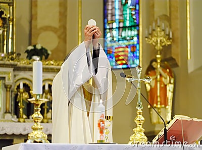 Catholic Mass Stock Photo