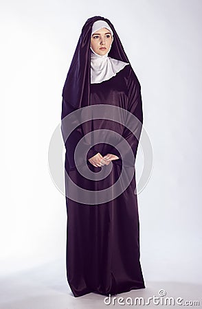 Catholic nun Stock Photo