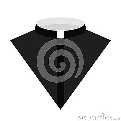 Catholic priest dress icon vector illustration Vector Illustration