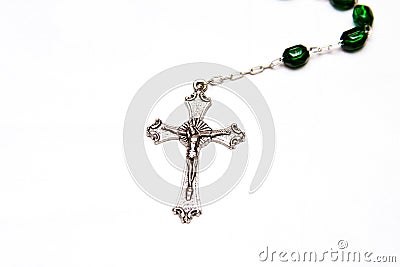 Catholic Rosary beads Stock Photo