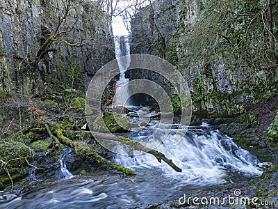 Catrigg Force above Stainforth in the Yorkshire Dales Stock Photo