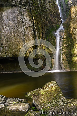 Catrigg Force falls and pool Stock Photo