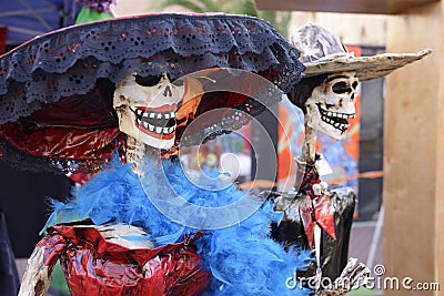 Catrina skeletons Stock Photo