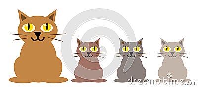 Cats 01 Vector Illustration