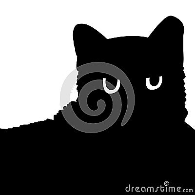 Cats - silhouette Vector Illustration