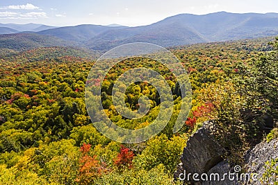 Catskills Autumn Vista Stock Photo