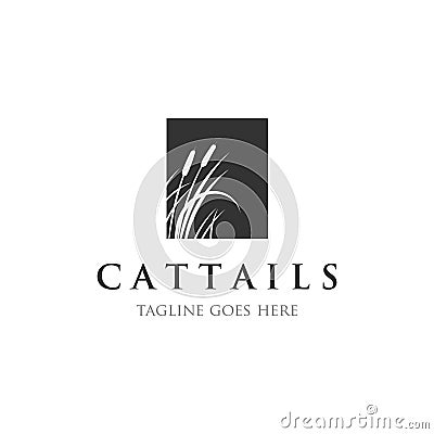 Cattails logo designs inspirations Vector Illustration