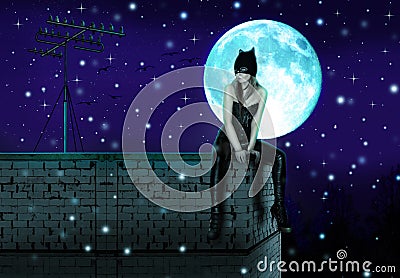 Catwoman Stock Photo