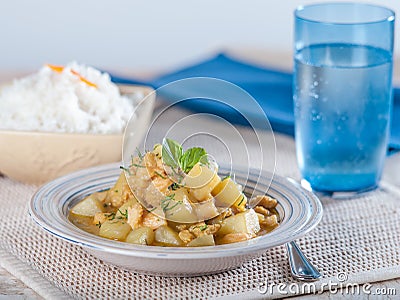 Cau Cau, a potato and tripe stew, a typical dish from Peru Stock Photo