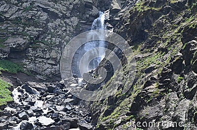 Waterfall in the Greater Caucasus range, Shahdag National Park, Azerbaijan Stock Photo