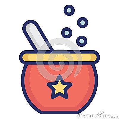 Cauldron Isolated Vector icon which can easily modify or edit Vector Illustration
