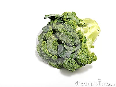 Cauliflower broccoli on white background Stock Photo