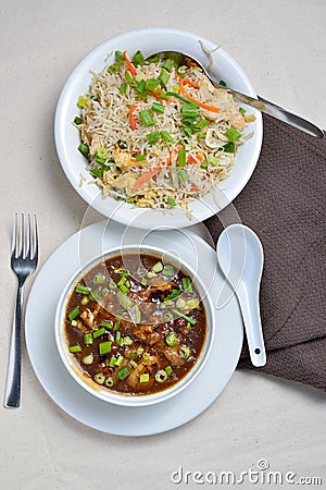 Cauliflower or Gobi Manchurian Stock Photo