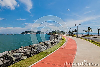 The Causeway in Panama City. Stock Photo