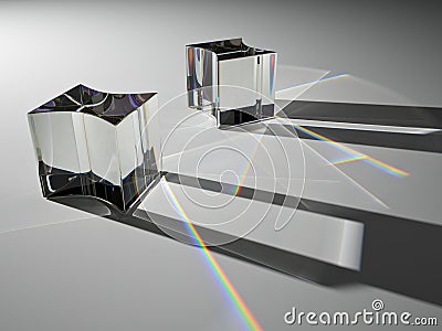 Caustic - 3D rendering Stock Photo