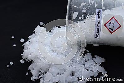 caustic soda flake Stock Photo