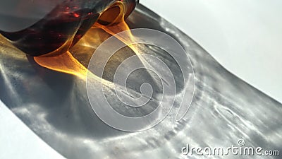 Caustics formed by the refraction of the sun Stock Photo