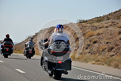 Caution danes on motorcycles ahead danesmotor bikers Editorial Stock Photo