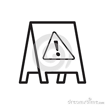 Caution floor stand. Vector illustration decorative design Vector Illustration