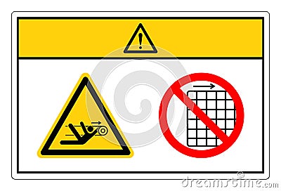 Caution Nip Hazard Do Not Remove Guard Symbol Sign, Vector Illustration, Isolate On White Background Label .EPS10 Vector Illustration