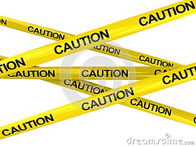 Caution ribbons Cartoon Illustration