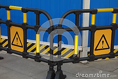 Caution safety sign Stock Photo