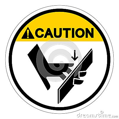 Caution Sharp Edges Will Cut Symbol Sign, Vector Illustration, Isolate On White Background Label .EPS10 Vector Illustration