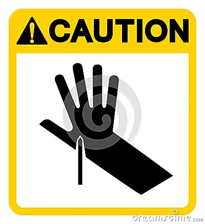 Caution Sharp Point Symbol Sign, Vector Illustration, Isolate On White Background Label .EPS10 Vector Illustration