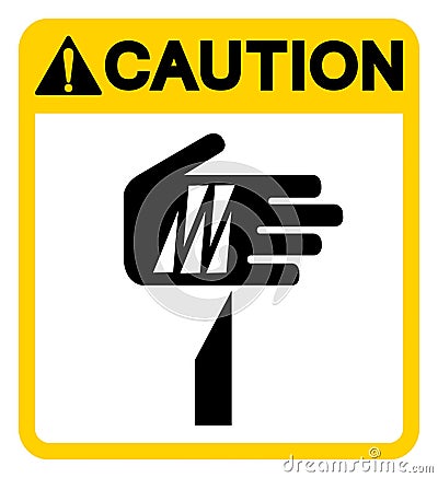 Caution Sharp Point Symbol Sign, Vector Illustration, Isolate On White Background Label .EPS10 Vector Illustration