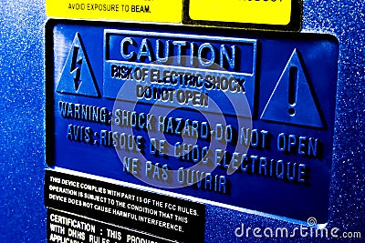 Caution Sign Danger Stock Photo