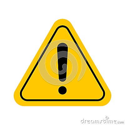 Caution sign or icon Vector Illustration