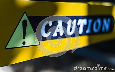 Caution sign Stock Photo