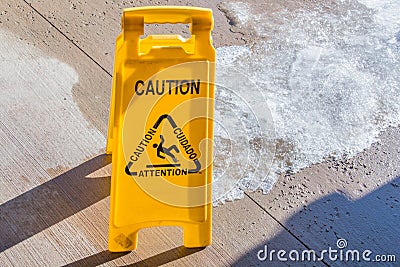 Caution sign Stock Photo